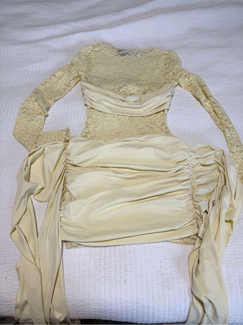 Lioness Midnight Mini Dress in Butter XS - Picture 8 of 9